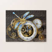 Steampunk-Dialoge mit Drachenfliege Puzzle (Horizontal)