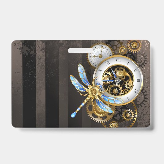 Steampunk-Dials mit Dragonfly Ausweis (Vorderseite)