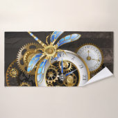 Steampunk-Dials mit Dragonfly Badehandtuch (Badehandtuch)