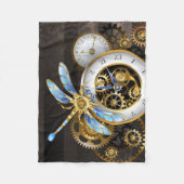 Steampunk-Dials mit Dragonfly Fleecedecke (Vorderseite)