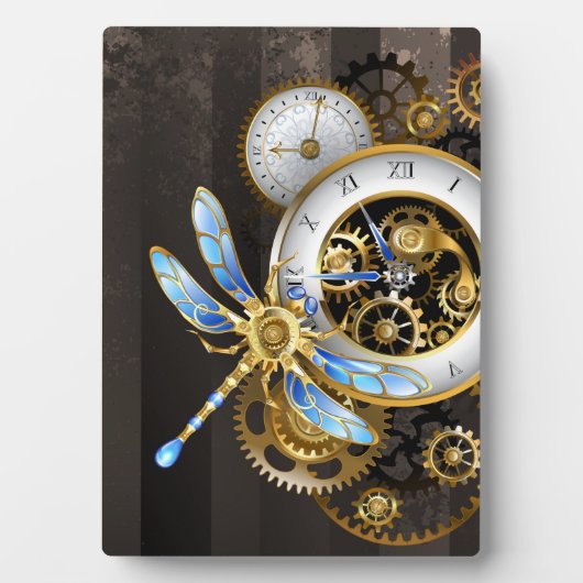 Steampunk-Dials mit Dragonfly Fotoplatte (Vorderseite)