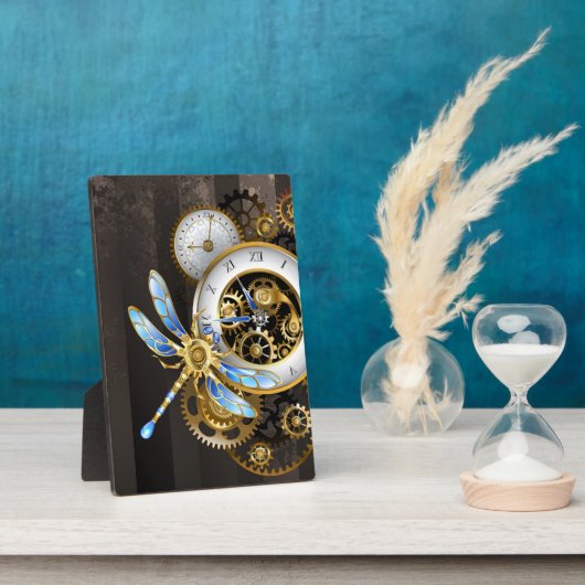 Steampunk-Dials mit Dragonfly Fotoplatte (Seite)