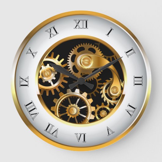 Steampunk-Dials mit Dragonfly Große Wanduhr (Vorderseite)