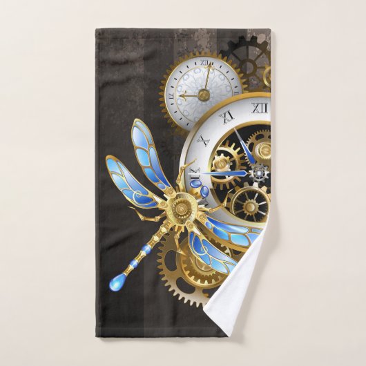 Steampunk-Dials mit Dragonfly Handtuch (Handtuch)