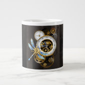 Steampunk-Dials mit Dragonfly Jumbo-Tasse (Vorderseite)
