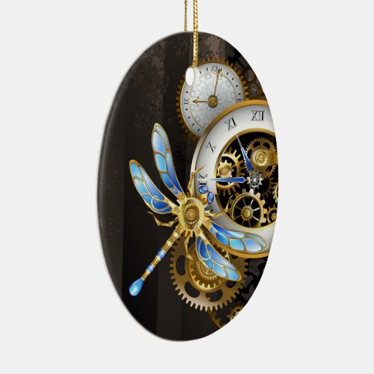 Steampunk-Dials mit Dragonfly Keramik Ornament (Rechts)