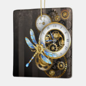 Steampunk-Dials mit Dragonfly Keramikornament (Links)