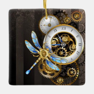 Steampunk-Dials mit Dragonfly Keramikornament