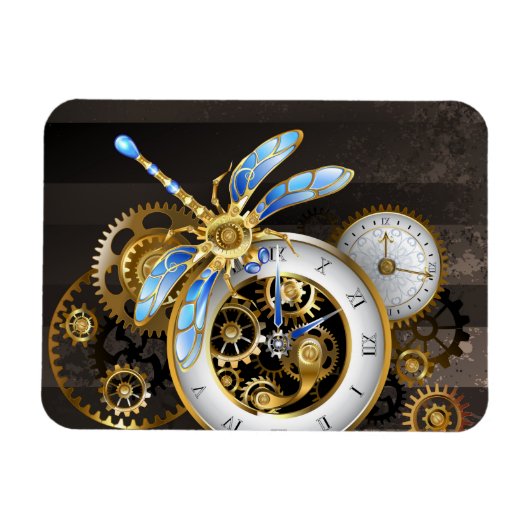 Steampunk-Dials mit Dragonfly Magnet (Horizontal)