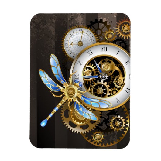Steampunk-Dials mit Dragonfly Magnet (Vertikal)
