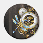 Steampunk-Dials mit Dragonfly Magnet (Vorne)