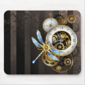 Steampunk-Dials mit Dragonfly Mousepad (Vorne)