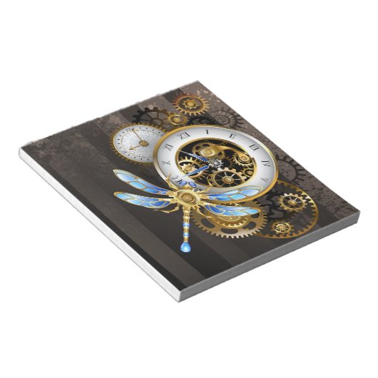 Steampunk-Dials mit Dragonfly Notizblock (angewinkelt)