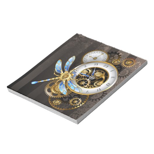 Steampunk-Dials mit Dragonfly Notizblock (Rotiert)