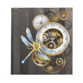 Steampunk-Dials mit Dragonfly Notizblock (Vorderseite)
