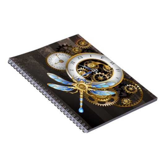 Steampunk-Dials mit Dragonfly Notizblock (Rechte Seite)