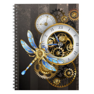 Steampunk-Dials mit Dragonfly Notizblock