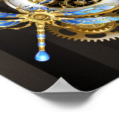 Steampunk-Dials mit Dragonfly Poster (Ecke)