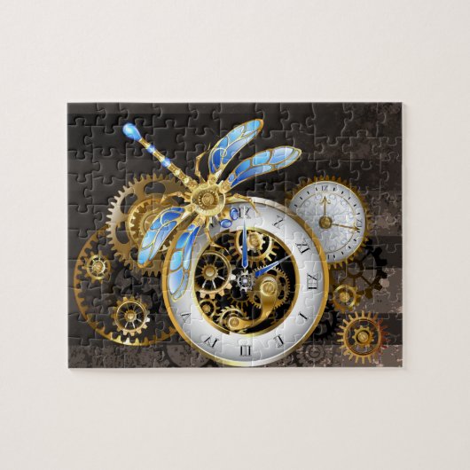 Steampunk-Dials mit Dragonfly Puzzle (Horizontal)