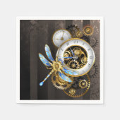 Steampunk-Dials mit Dragonfly Serviette (Vorderseite)