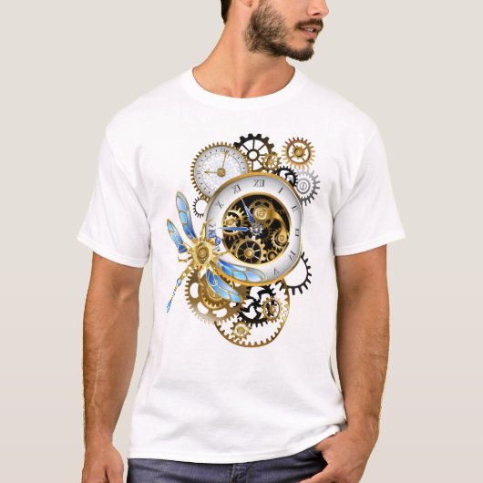 Steampunk-Dials mit Dragonfly T-Shirt (Vorderseite)