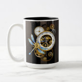 Steampunk-Dials mit Dragonfly Zweifarbige Tasse (Links)