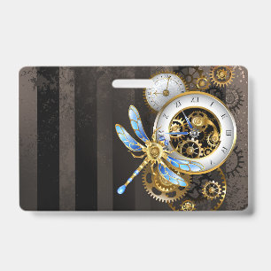 Steampunk-Dials mit Libelle Ausweis