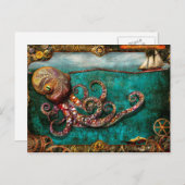 Steampunk - die Geschichte des Kraken Postkarte (Vorne/Hinten)