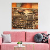 Steampunk - Die Geschichte des Schreibens Leinwanddruck (Insitu (Wohnzimmer))