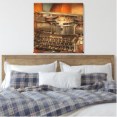 Steampunk - Die Geschichte des Schreibens Leinwanddruck (Insitu (Schlafzimmer))
