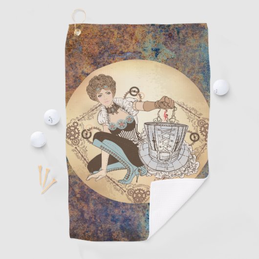 Steampunk Disk Golf Towel Golfhandtuch (Insitu)