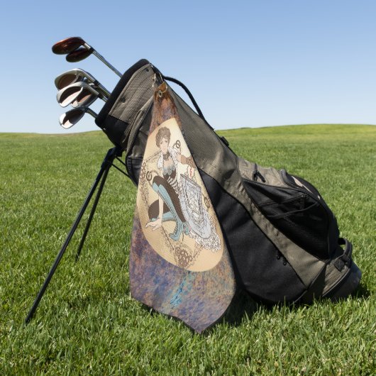 Steampunk Disk Golf Towel Golfhandtuch (Gras)