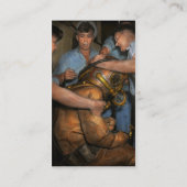 Steampunk - Diver - Eine Last von meinen Schultern Visitenkarte (Rückseite)