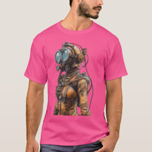 Steampunk Diver Vintag Diver Anzug Art Retro Sci- T-Shirt