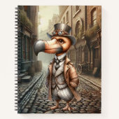Steampunk Dodo Spiral Notebook Notizblock (Vorderseite)