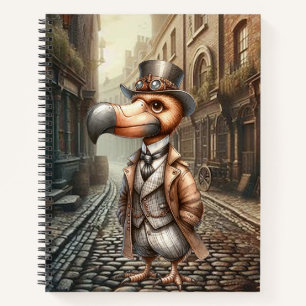 Steampunk Dodo Spiral Notebook Notizblock