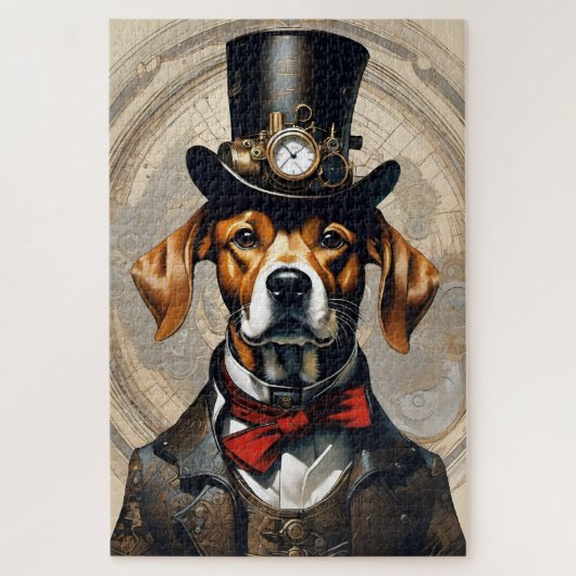Steampunk Dog Jig Saw Puzzle (Vertikal)