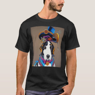 Steampunk Dog Steam Punk Welppy Fantasy Gothic AI  T-Shirt