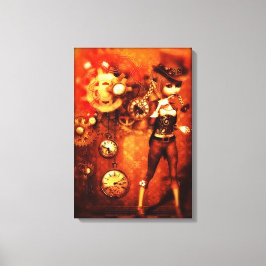 Steampunk Doll Leinwanddruck (Vorderseite)