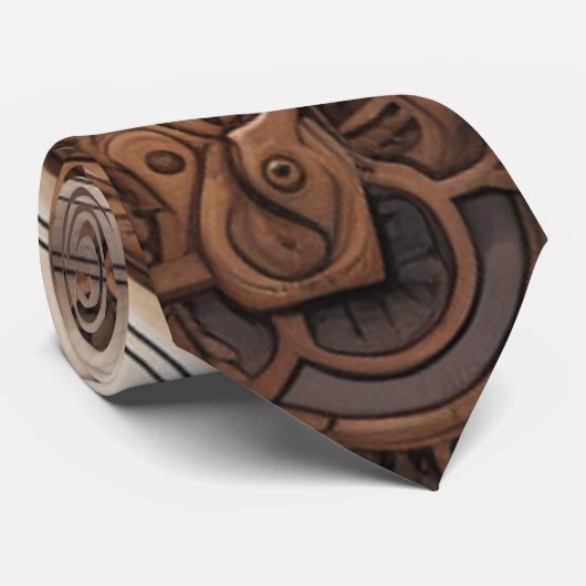 Steampunk Door Necktie Krawatte (Gerollt)