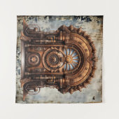 Steampunk Door Tapestry Wandteppich (Vorderseite (Horizontal))