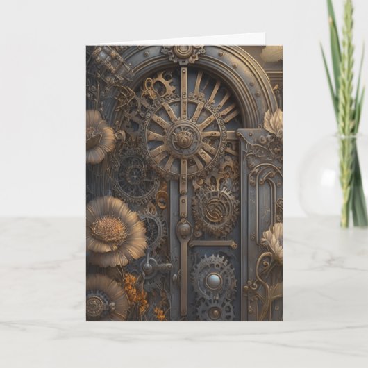 Steampunk Door | VERMISST Karte (Vorderseite)