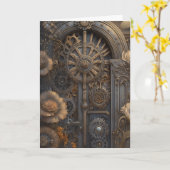 Steampunk Door | VERMISST Karte (Gelbe Blume)