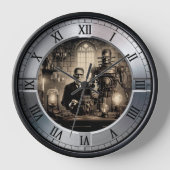 Steampunk Dr. Frankenstein Electro-Mechanical Uhr (Vorderseite)