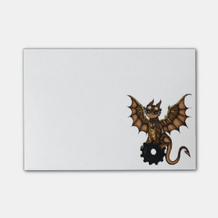 Steampunk Drache Post-it Klebezettel