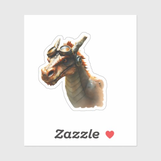 Steampunk Dragon Aufkleber (Blatt)