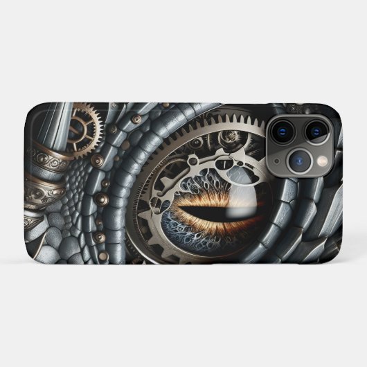 Steampunk Dragon Eye Schließen Ai Art Case-Mate iPhone Hülle (Rückseite (Horizontal))