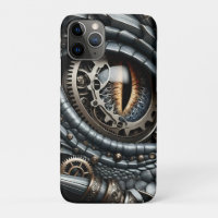 Steampunk Dragon Eye Schließen Ai Art