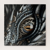 Steampunk Dragon Eye Schließen Ai Art Puzzle (Horizontal)