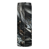 Steampunk Dragon Eye Schließen Ai Art Thermosbecher (Rückseite)